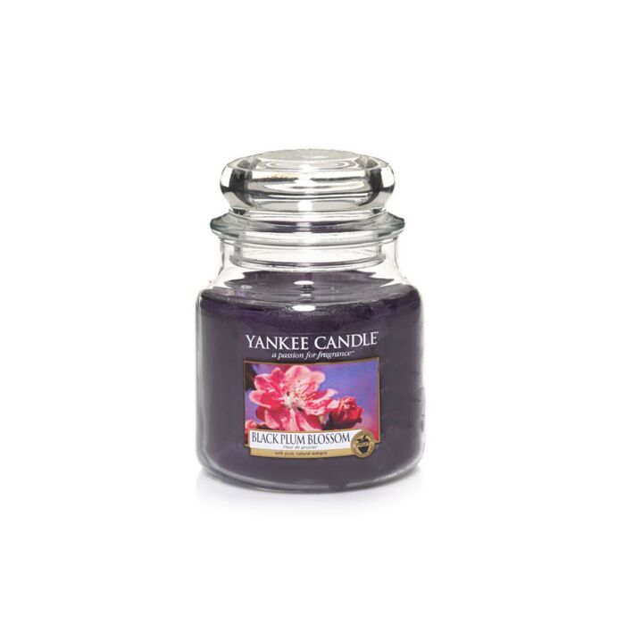 Yankee Candle Black Plum Blossom Medium Jar-1